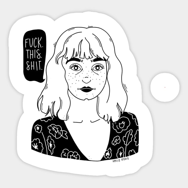 Alyssa from TEOTFW Sticker by HollyOddly